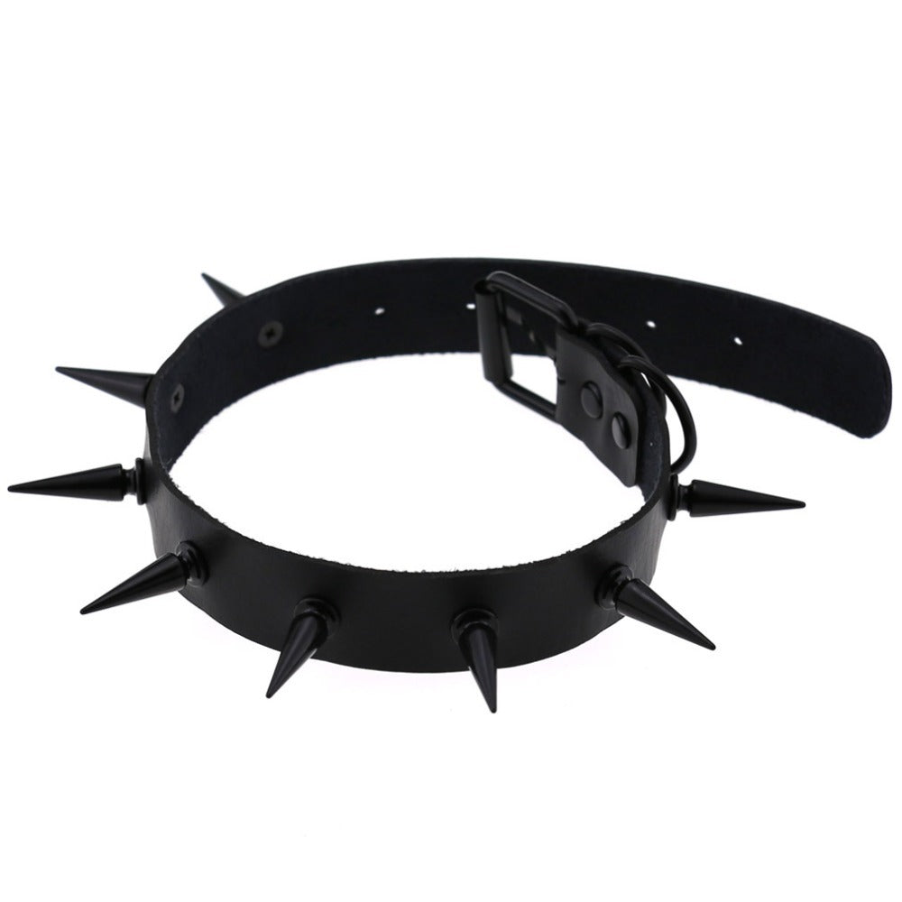 Dark Witch's Spiked Choker Collar / Gothic Style Accessories for Men and Women