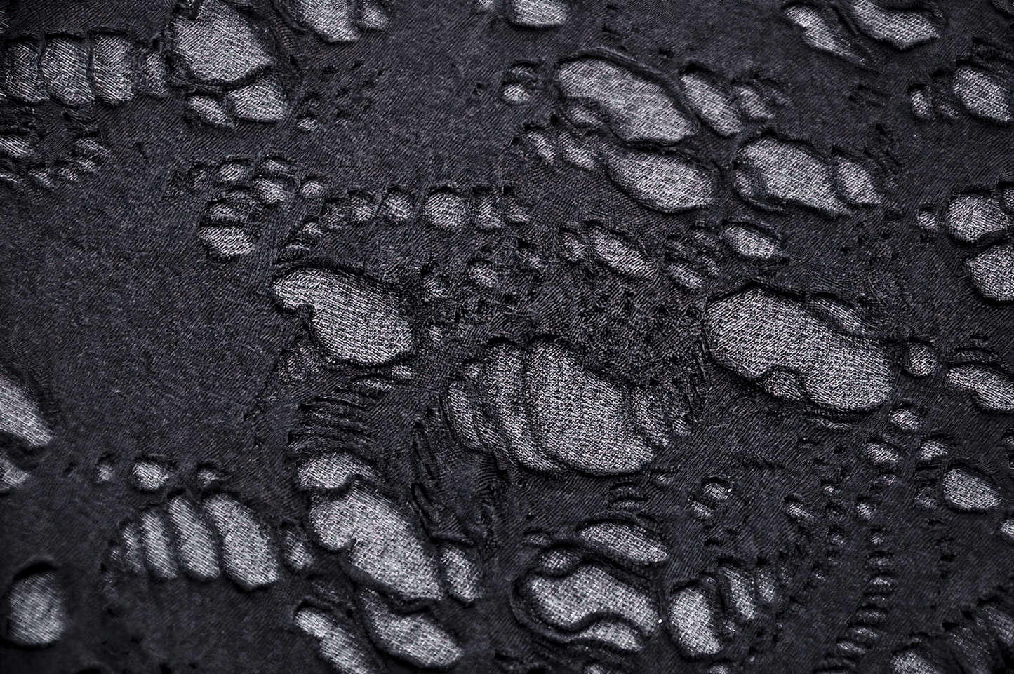 Distressed Black Punk Tank Top with Skull Print and Buckles