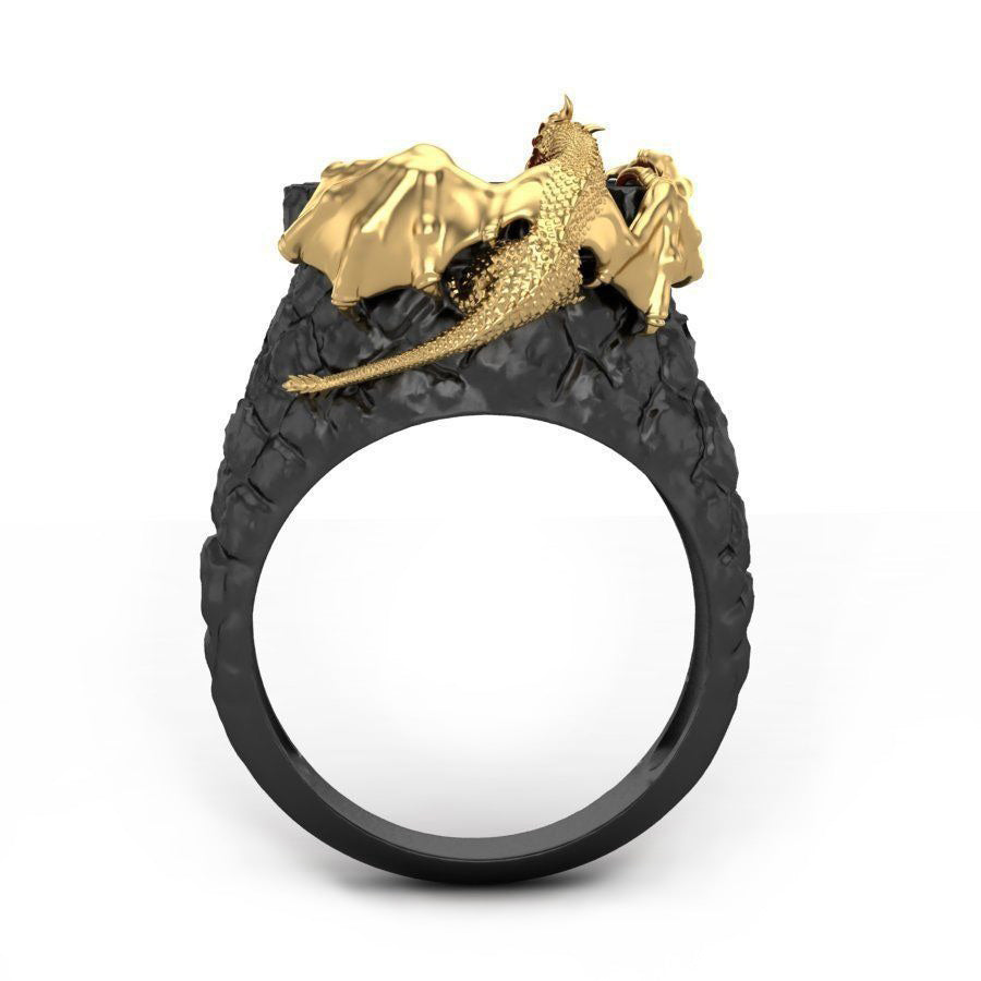 Domineering Dragon Ring / Alternative Fashion Jewelry / Cool women & mens rings