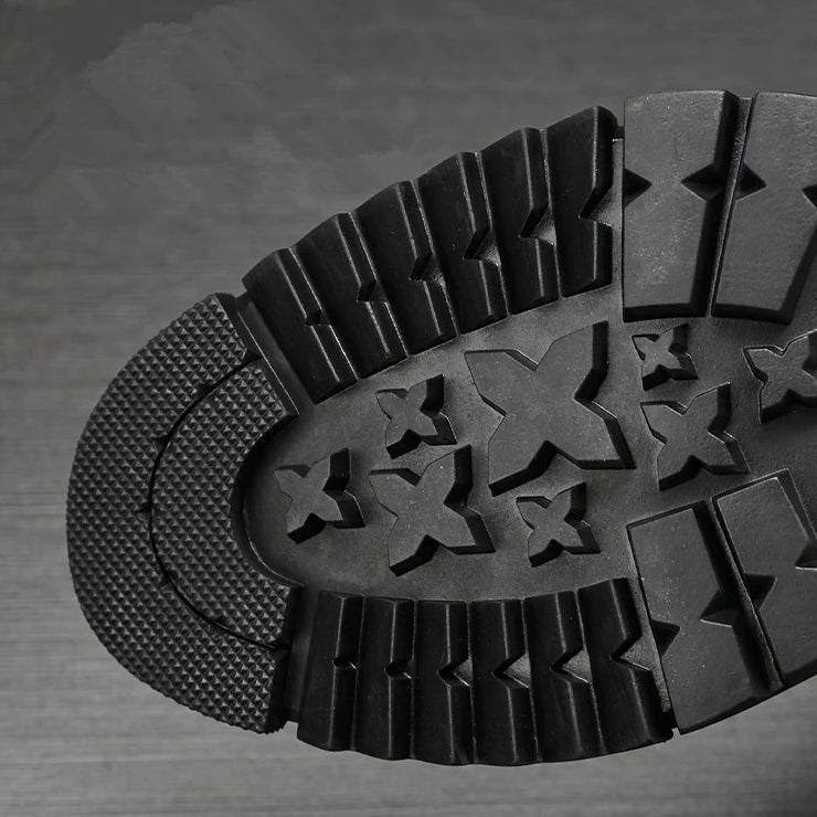 Fashion Retro Boots Of Genuine Leather For Men / Male Stylish Motorcycle Boots