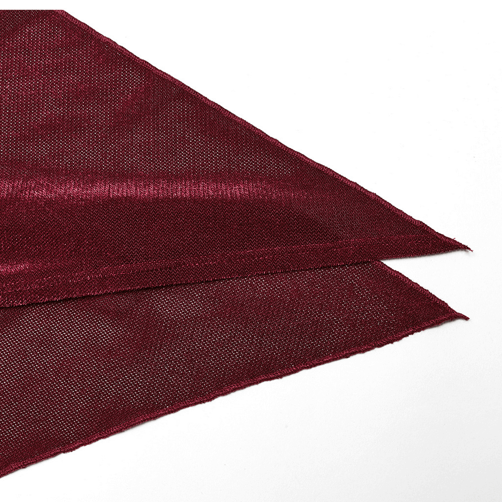 Edgy Gothic Elastic Mesh Two-Piece Top with Hooks