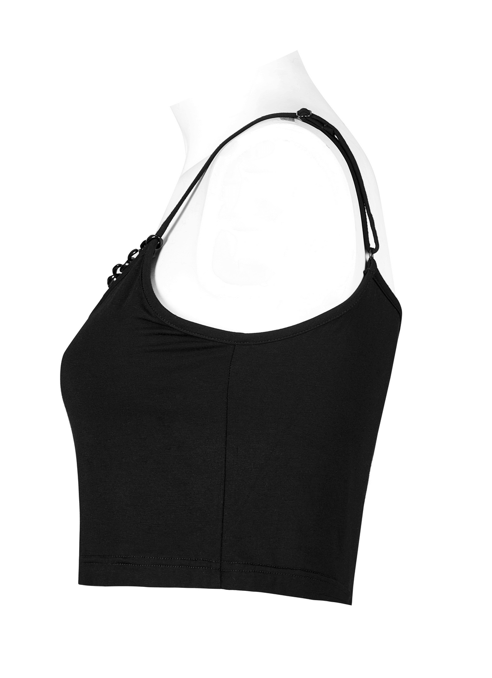 Edgy Knit Camisole with Detachable Punk Chain