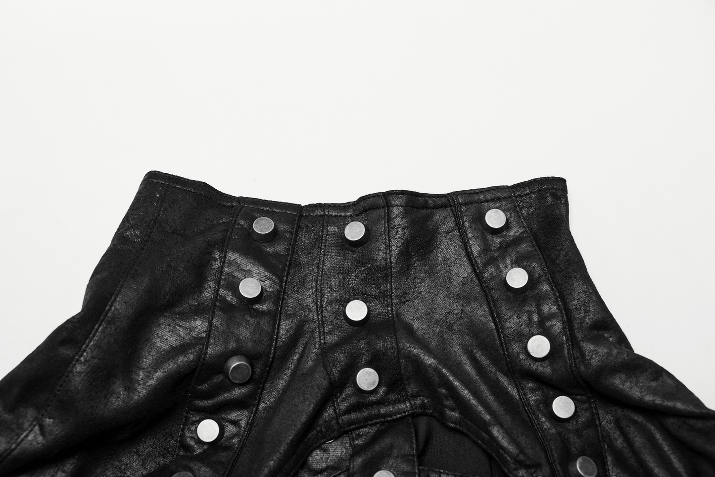 Edgy Shoulder Armor with Adjustable Buckles and Straps