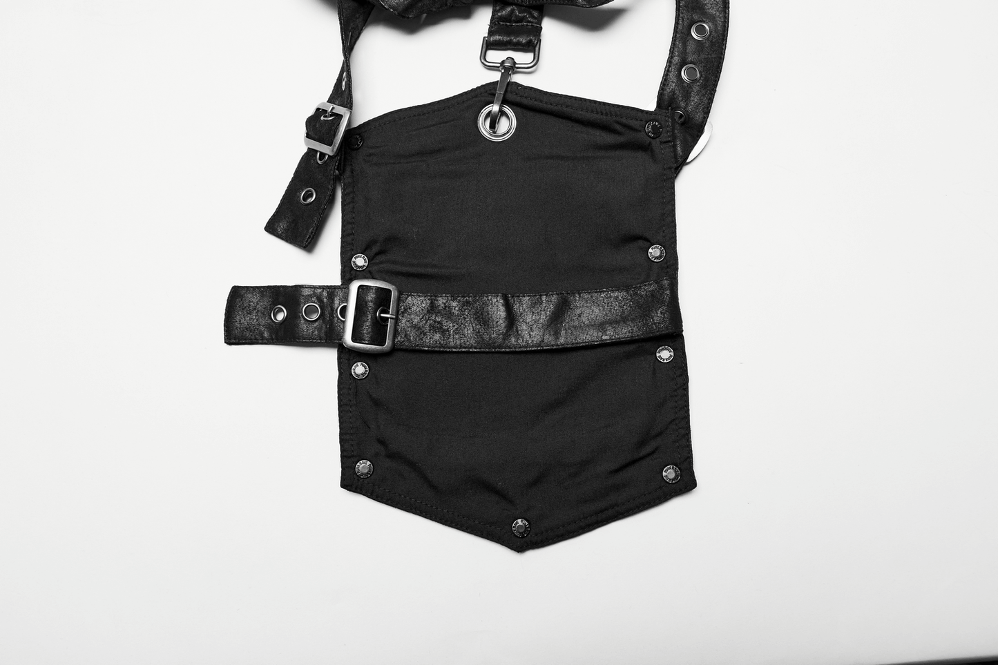 Edgy Shoulder Armor with Adjustable Buckles and Straps