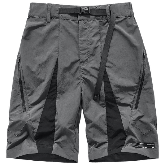Elastic Waist Tactical Shorts With Zippered Pockets / Fashion Functional Shorts