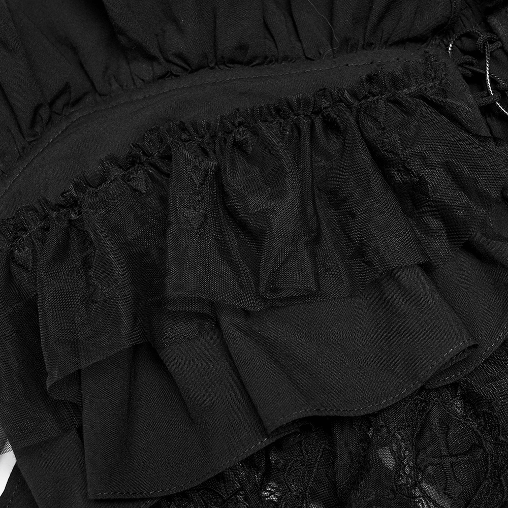 Elegant Black Lace Off-the-Shoulder Top Camisole