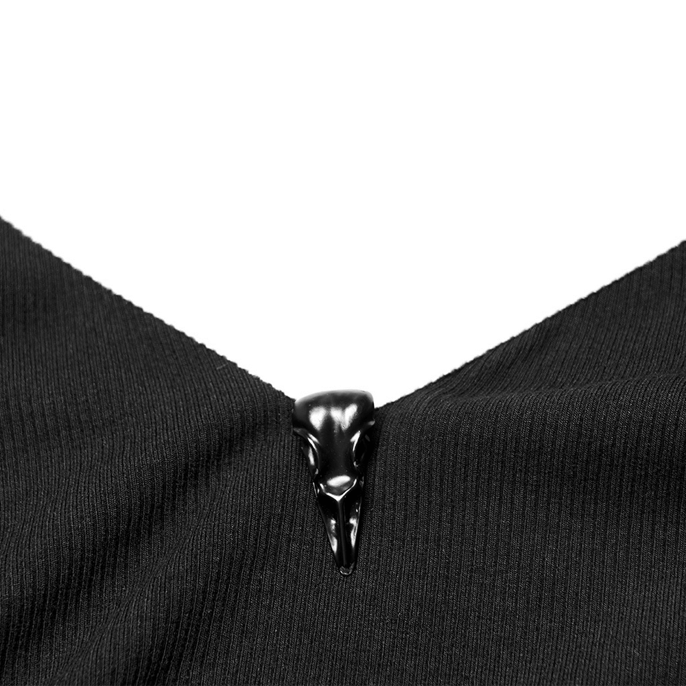 Elegant Crow Buckle Camisole in Contrast Design