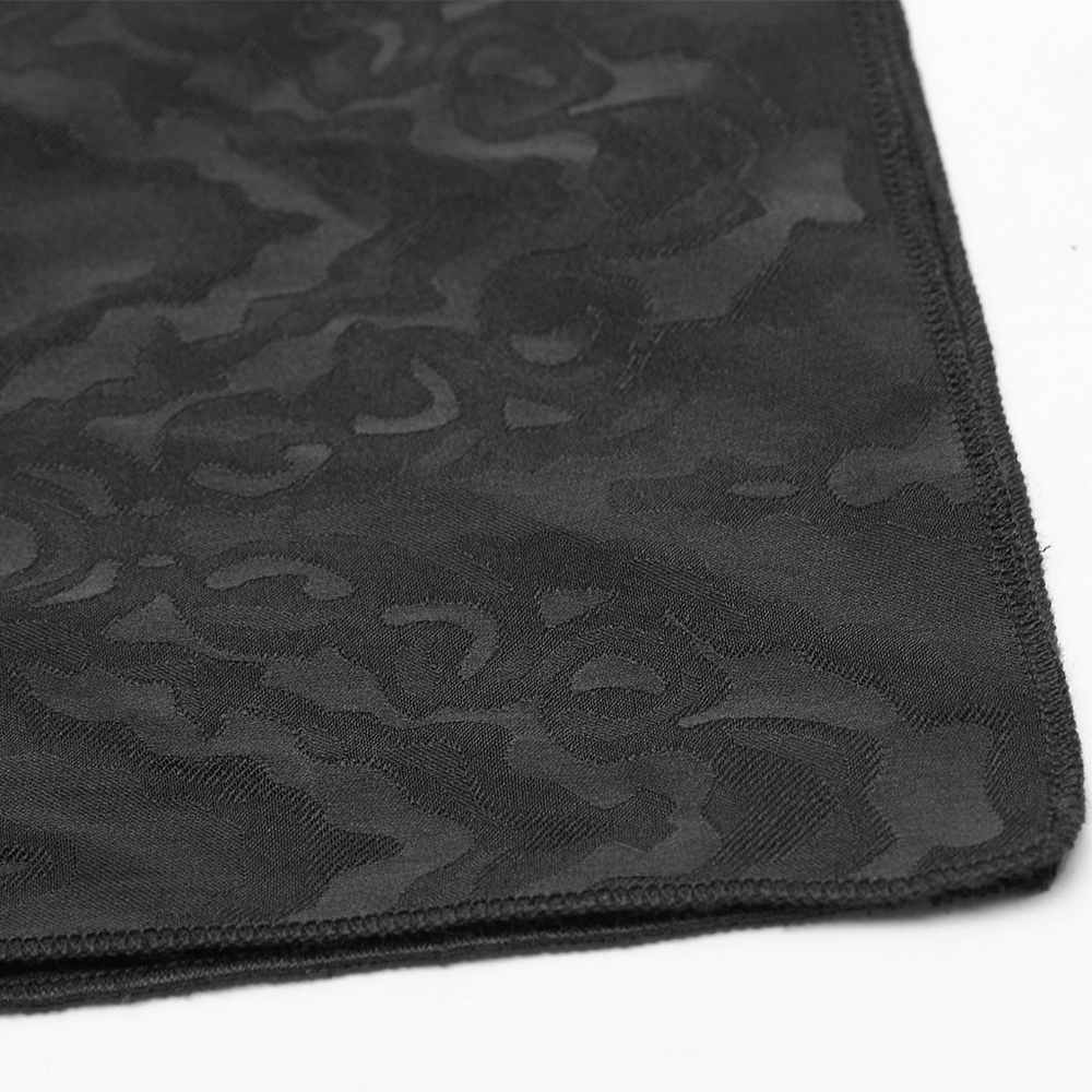 Elegant Gothic Jacquard Triangular Scarf for Men