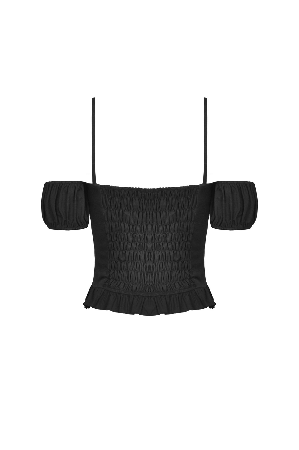 Elegant Gothic Lolita Bowknot Crop Top With Straps