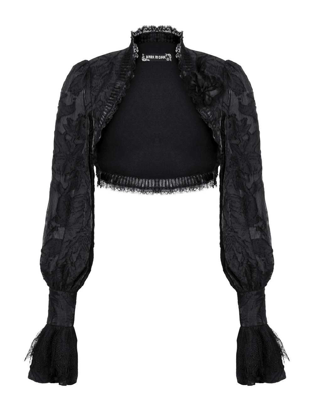Elegant Gothic Ruffles Bolero with Fringe Sleeves