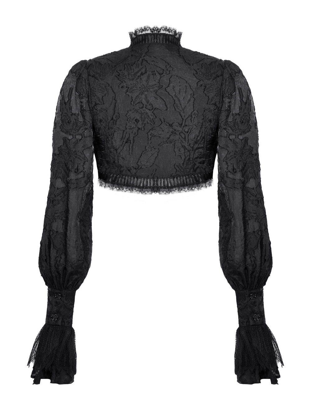 Elegant Gothic Ruffles Bolero with Fringe Sleeves