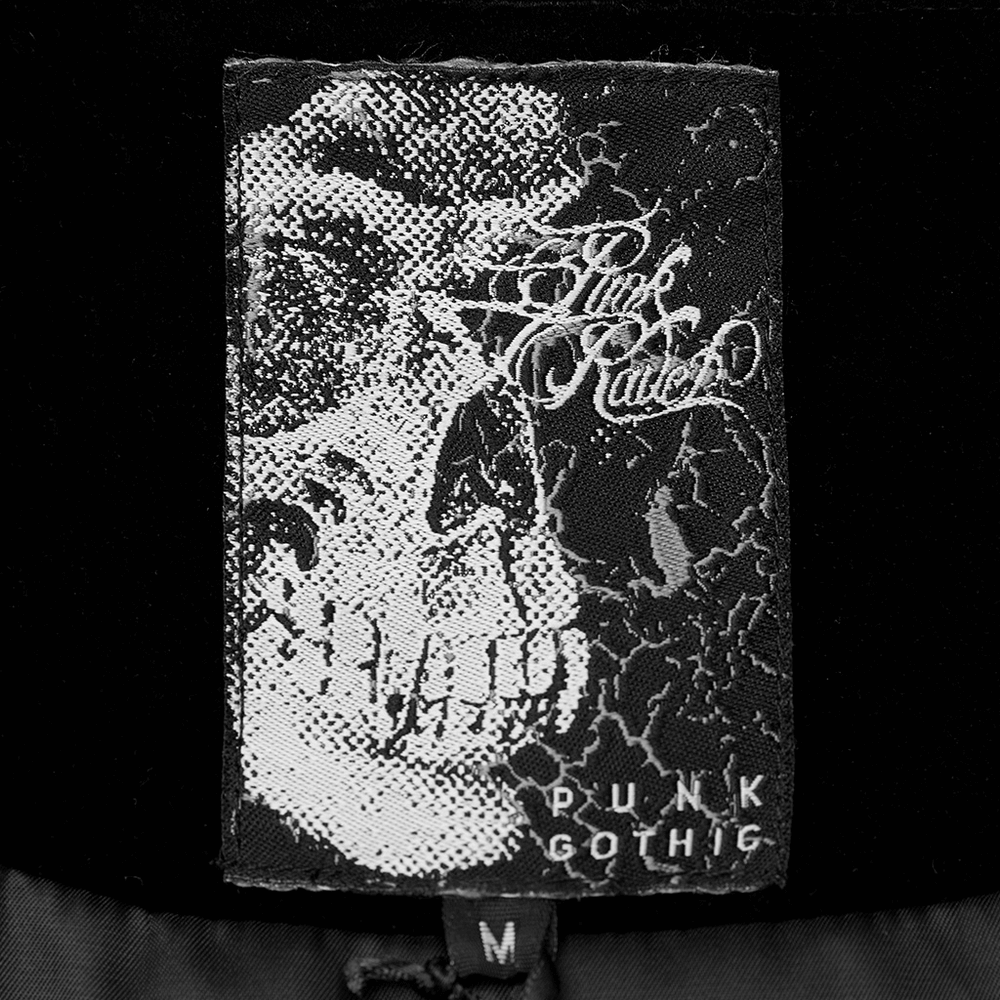 Elegant Lace-Trimmed Gothic Long Coat for Women