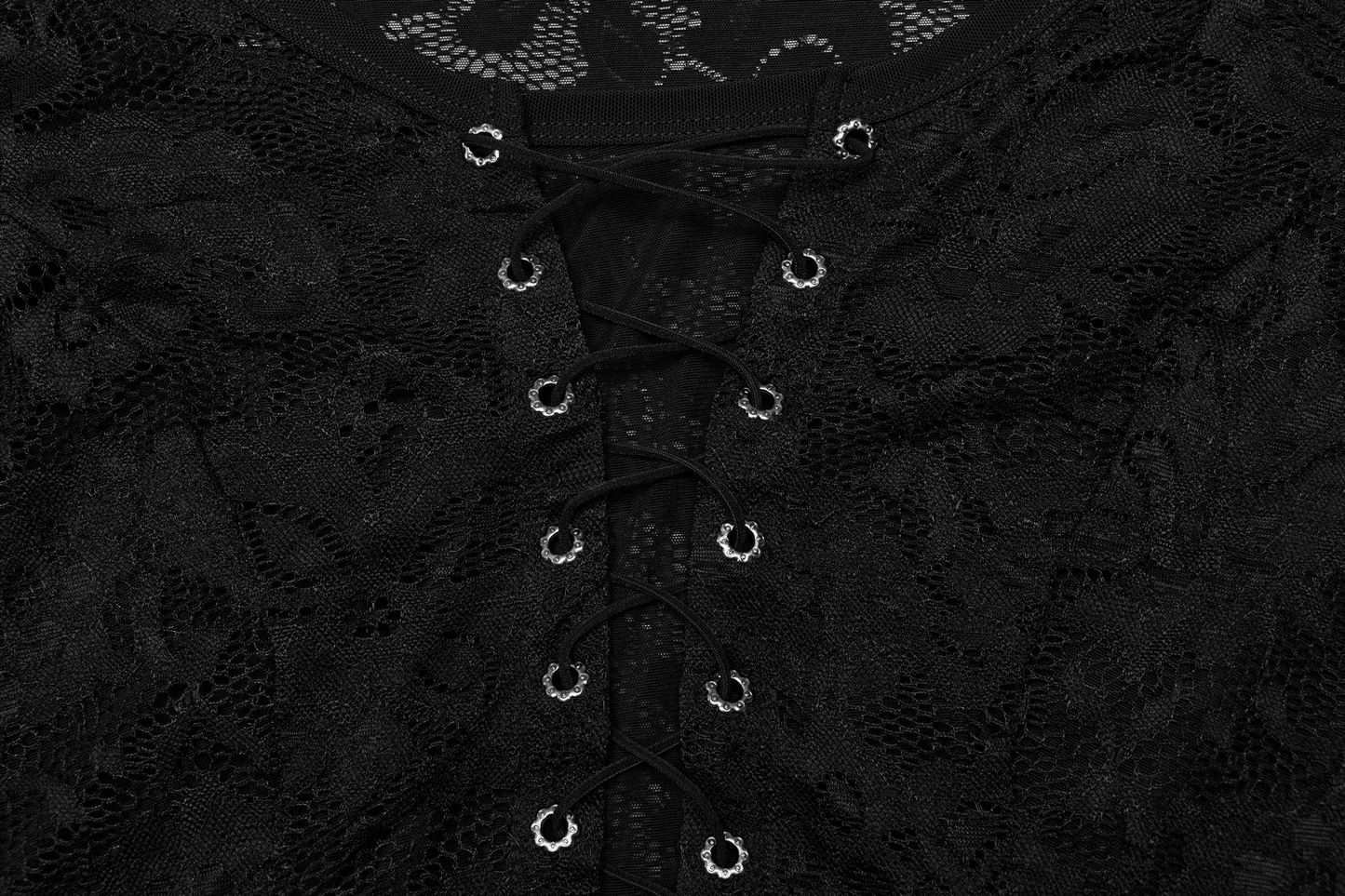 Elegant Long-Sleeves Lace V-Neck Top for Women