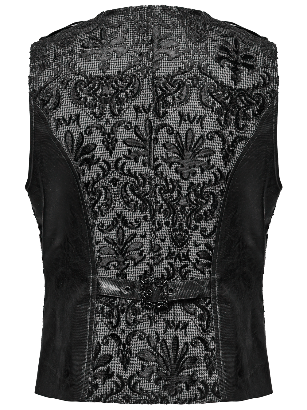 Elegant Men's Gothic Embroidered Brocade Waistcoat