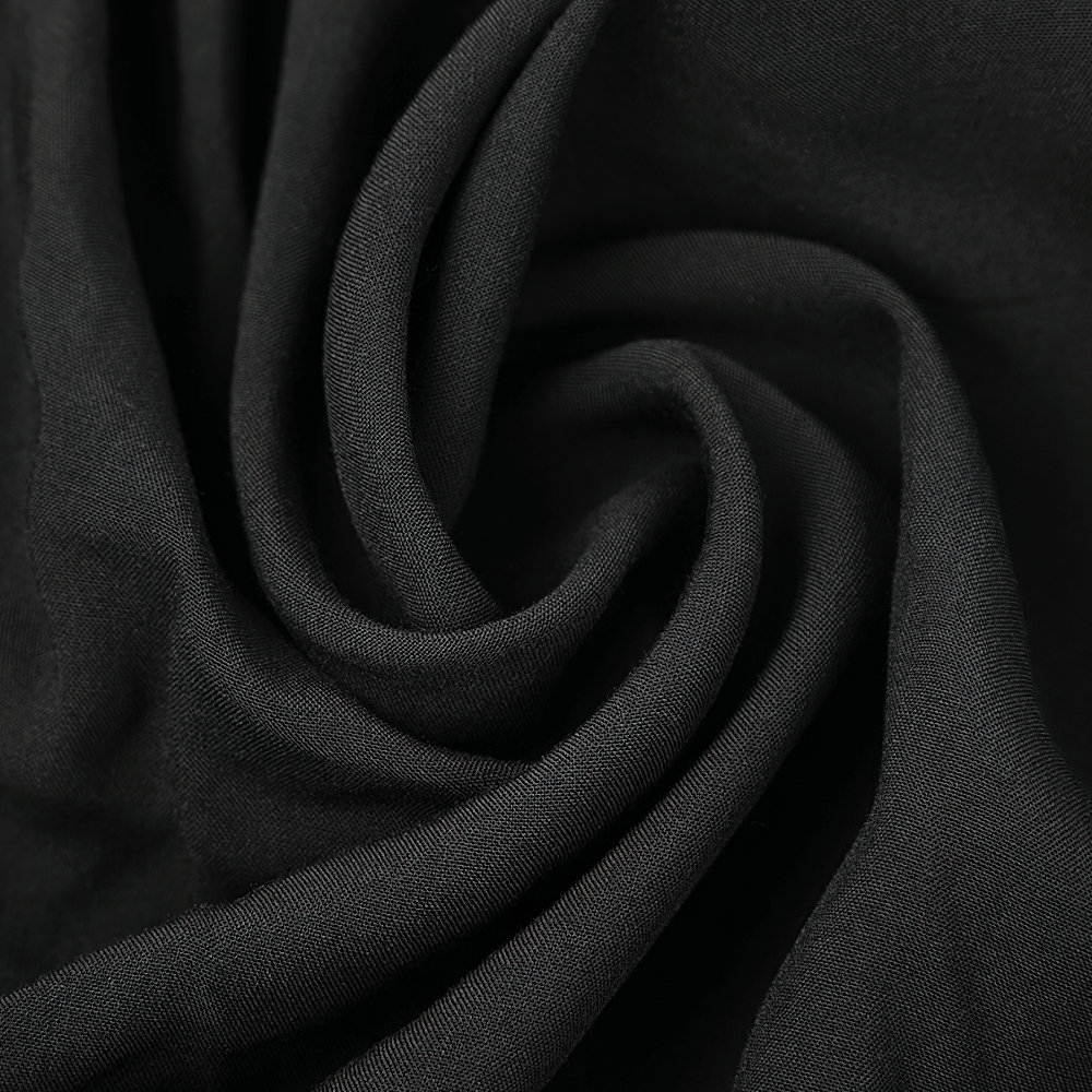 Elegant Mystery Black Shawl with Moon Phase Back