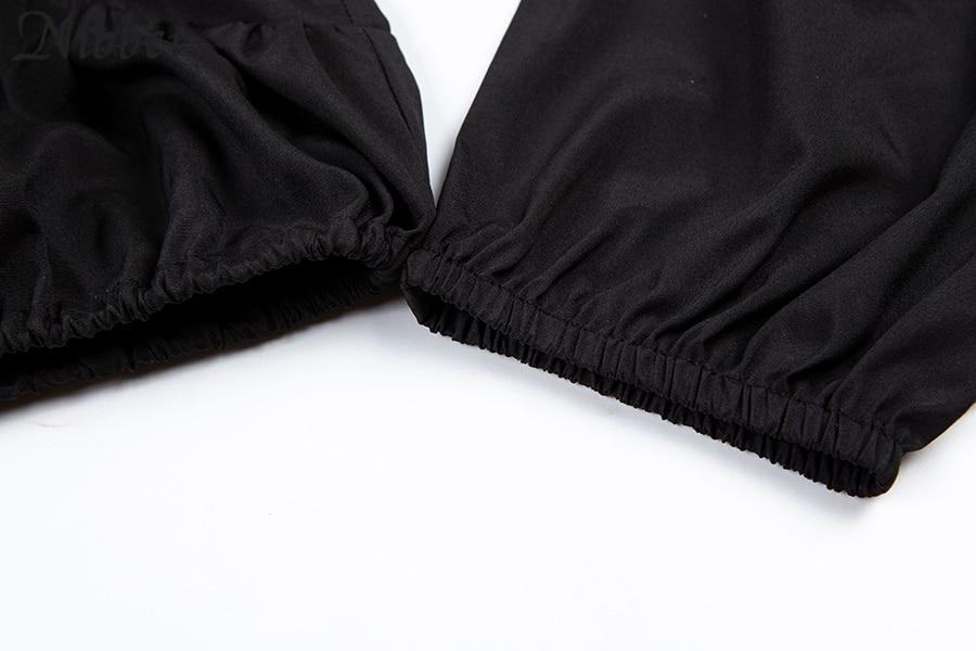 Elegant Off Shoulder Women Tops in Alternative Fashion / Full sleeve Top in Black and White colors