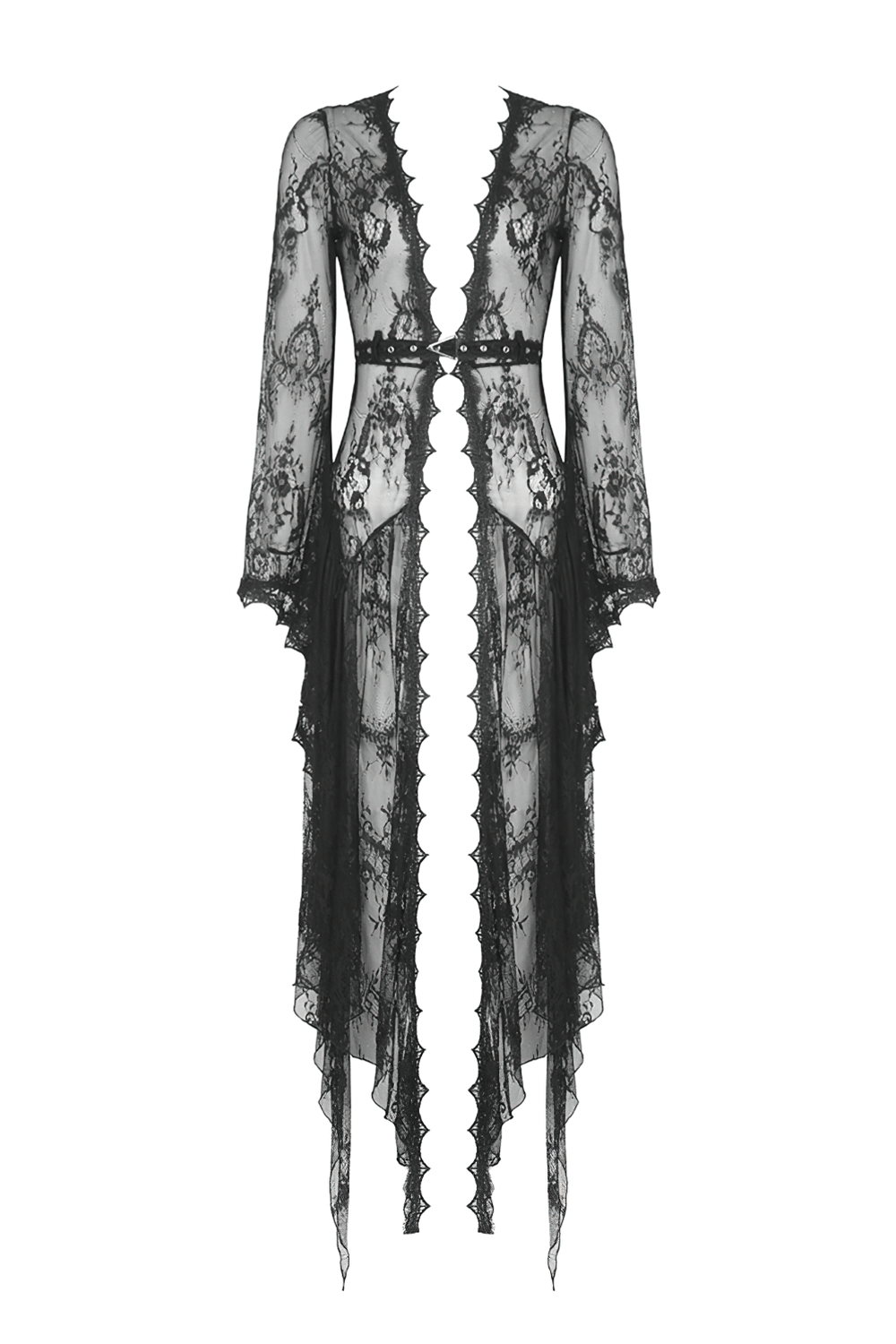 Elegant Sexy Flare Sleeves Long Lace Cape for Women