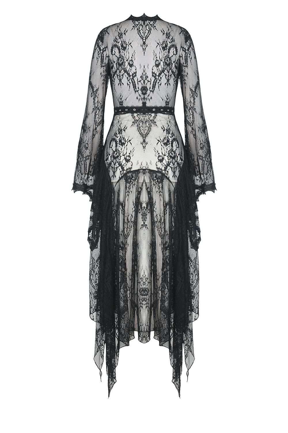 Elegant Sexy Flare Sleeves Long Lace Cape for Women