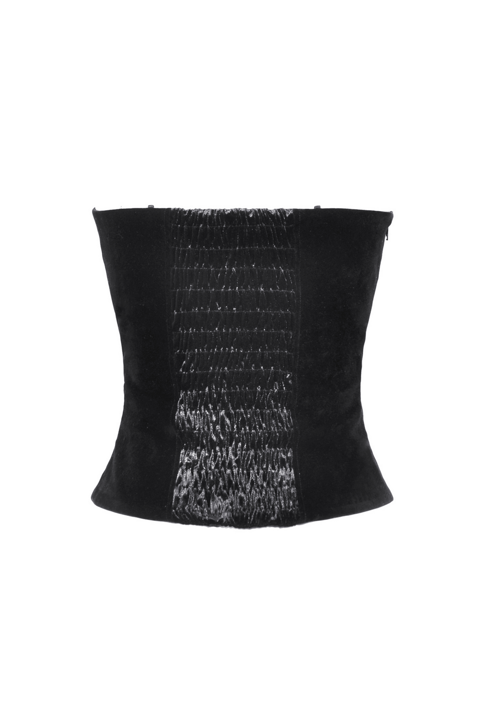 Elegant Women's Velvet Corset with Lace Up Front