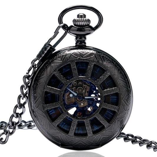 Exquisite Male Retro Clock with Chain / Antique Mechanical Pocket Watch of Three Colors