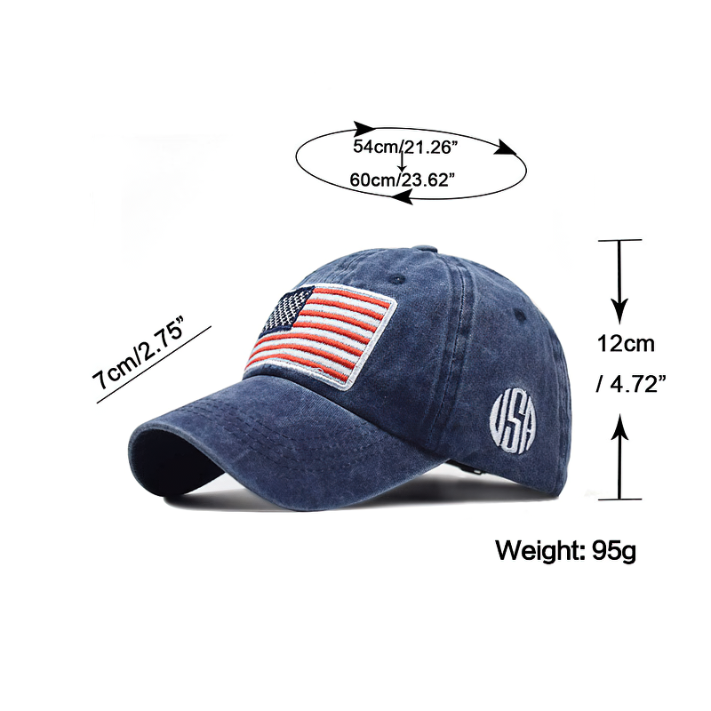 Fashion Baseball Caps for Men and Women / Classic American Flag Casual Sun Visor Cap
