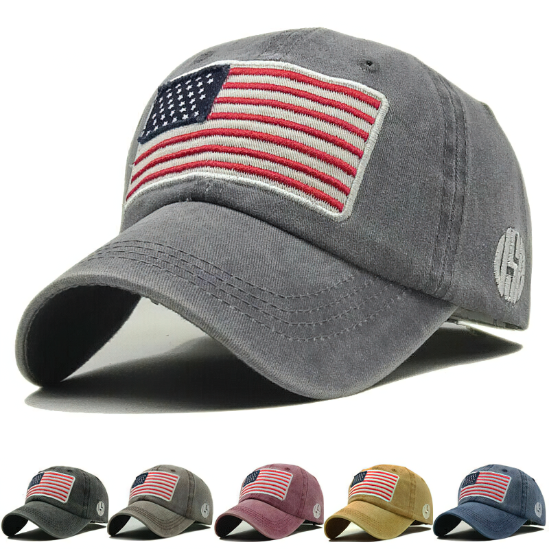 Fashion Baseball Caps for Men and Women / Classic American Flag Casual Sun Visor Cap