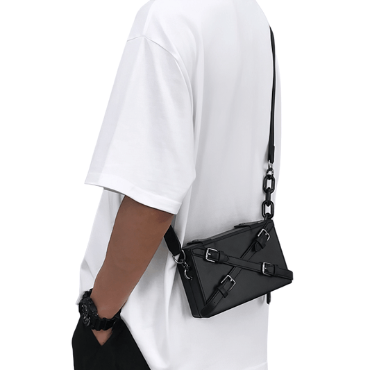 Fashion Box Shape Buckled Bag With Long Strap / Mini Single Shoulder Bag