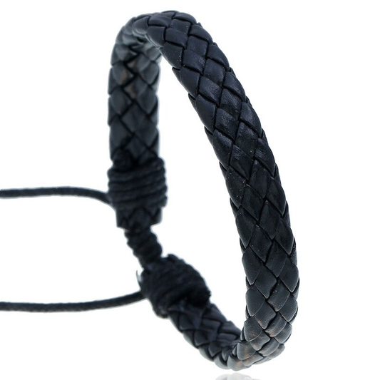 Fashion Braided Leather Bracelet in Punk style / Unisex Handmade Bracelets
