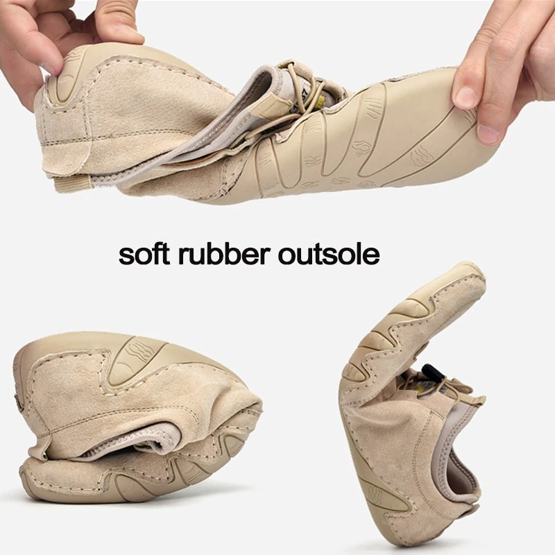 Fashion Casual Shoes Leather with mesh inserts for Men / Flat Sneakers Breathable