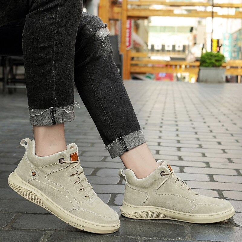 Fashion Classic Suede Boots for Men / Male Casual Shoes