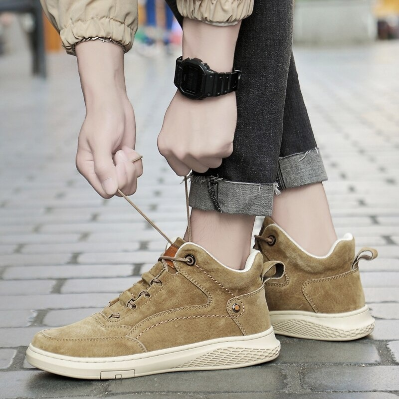 Fashion Classic Suede Boots for Men / Male Casual Shoes