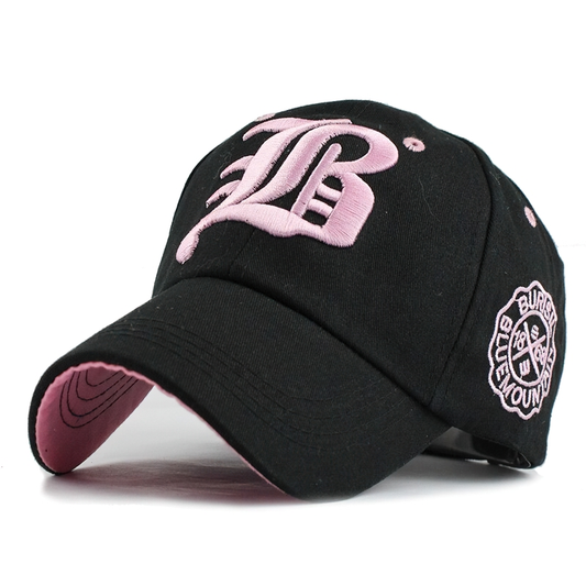Fashion Fitted Baseball Cap Letter Print / Unisex Suede Hat / Stylish Casual Accessories