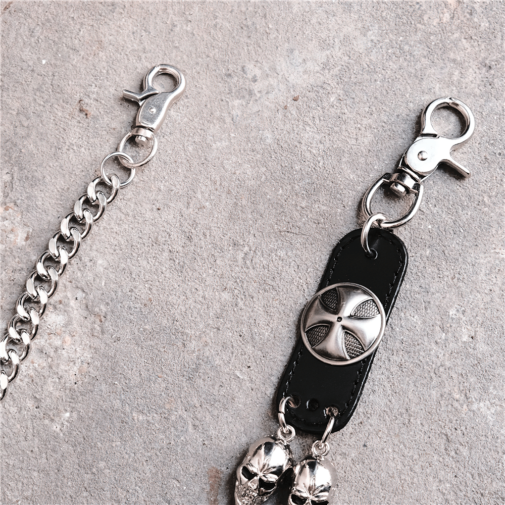 Fashion Gothic Belt Chain with Head Ghost for Trousers or Skirts