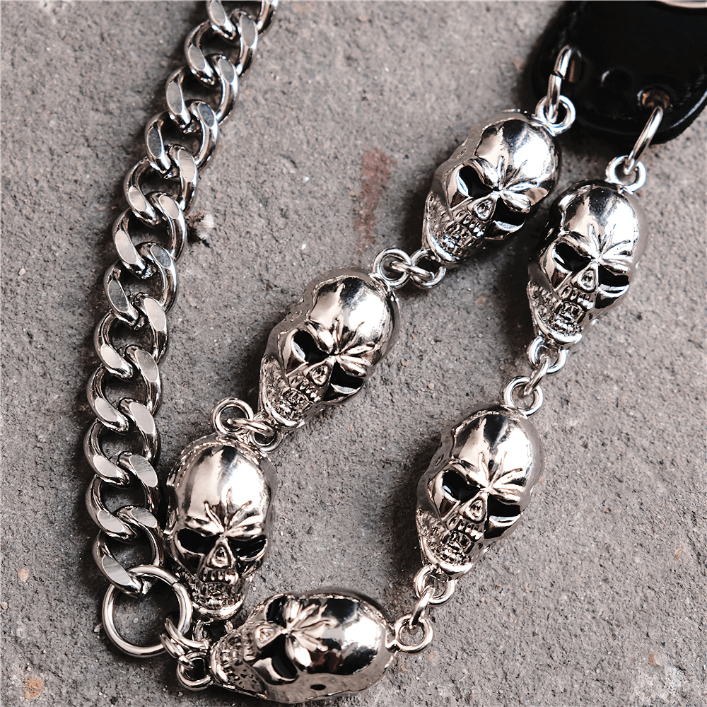 Fashion Gothic Belt Chain with Head Ghost for Trousers or Skirts