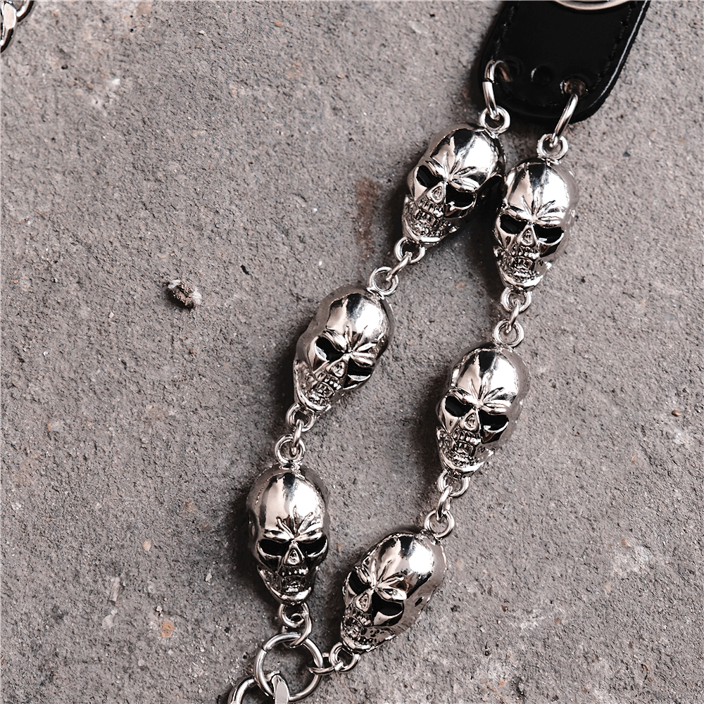 Fashion Gothic Belt Chain with Head Ghost for Trousers or Skirts