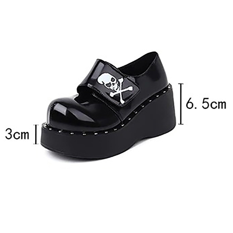 Fashion Gothic Platform Shoes / Women's Pumps Light Leather with Hook Loop