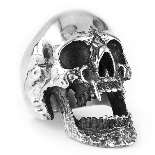 Fashion Gothic Vampire Skull Ring / Unisex Stainless Steel Biker Accessories