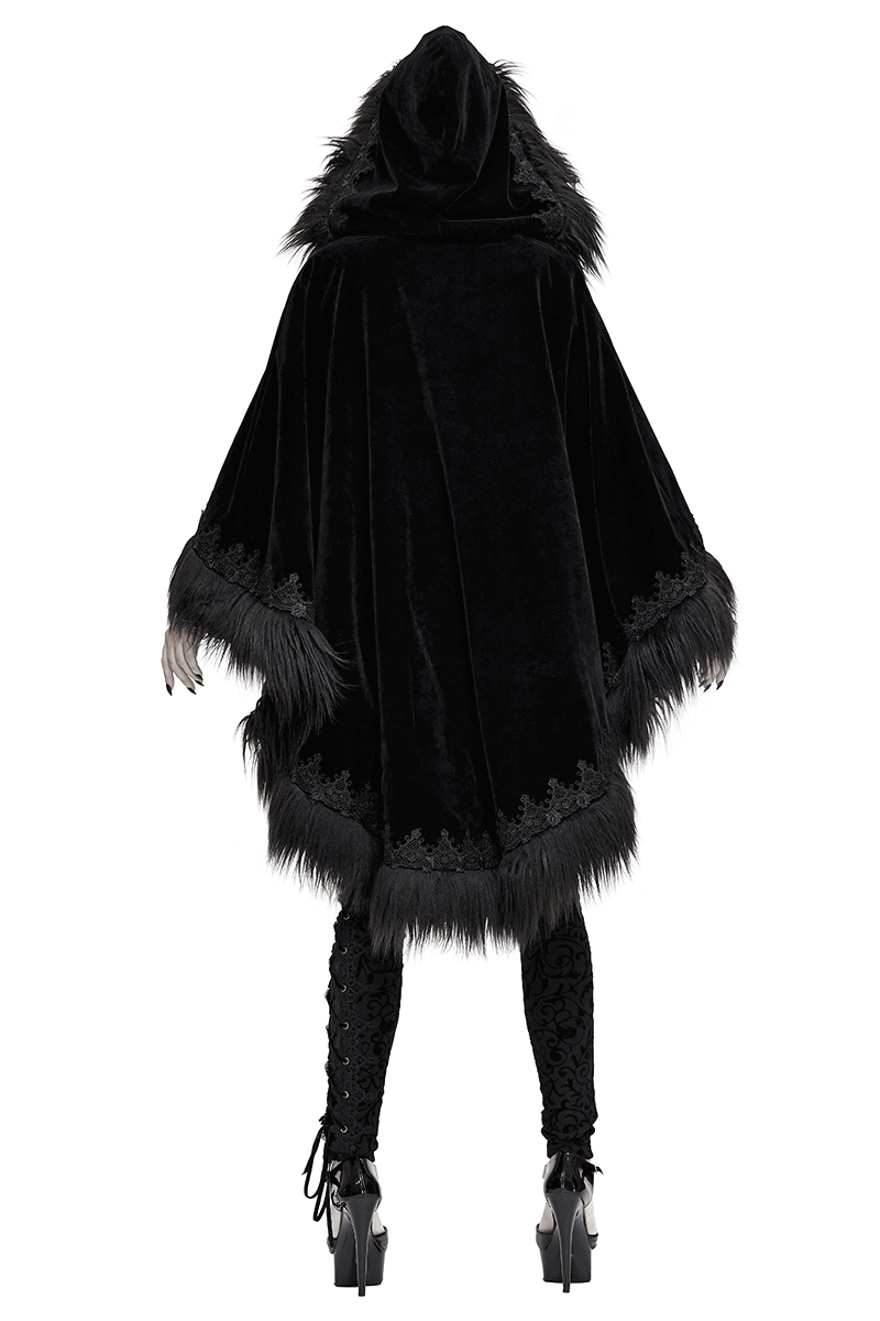 Fashion Hooded Cloak for Women / Warm Loose Cloak in Gothic Style