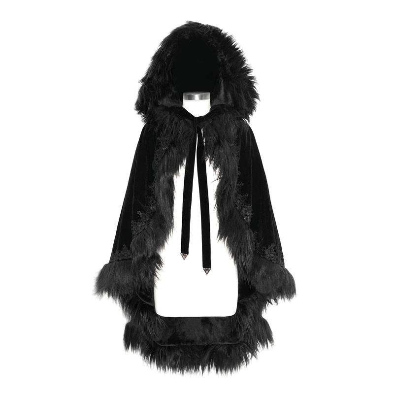 Fashion Hooded Cloak for Women / Warm Loose Cloak in Gothic Style