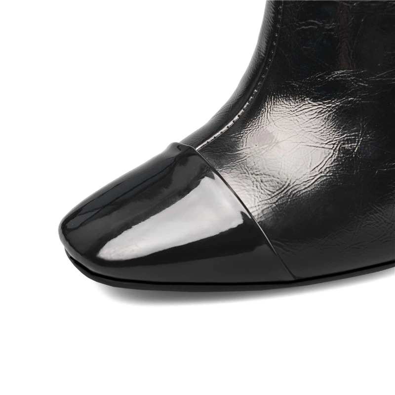 Fashion Ladies Mid-Calf Boots / Women's Genuine Leather Super High Heels Boots