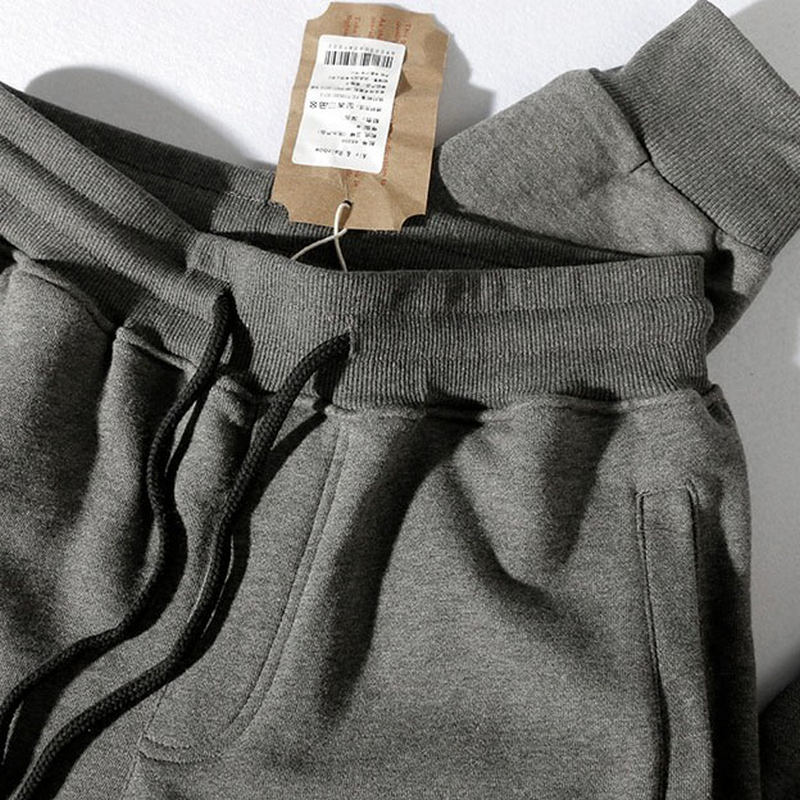 Fashion Male Elastic Waist Drawstring Loose Pants  / Casual Sports Terry Pants for Men