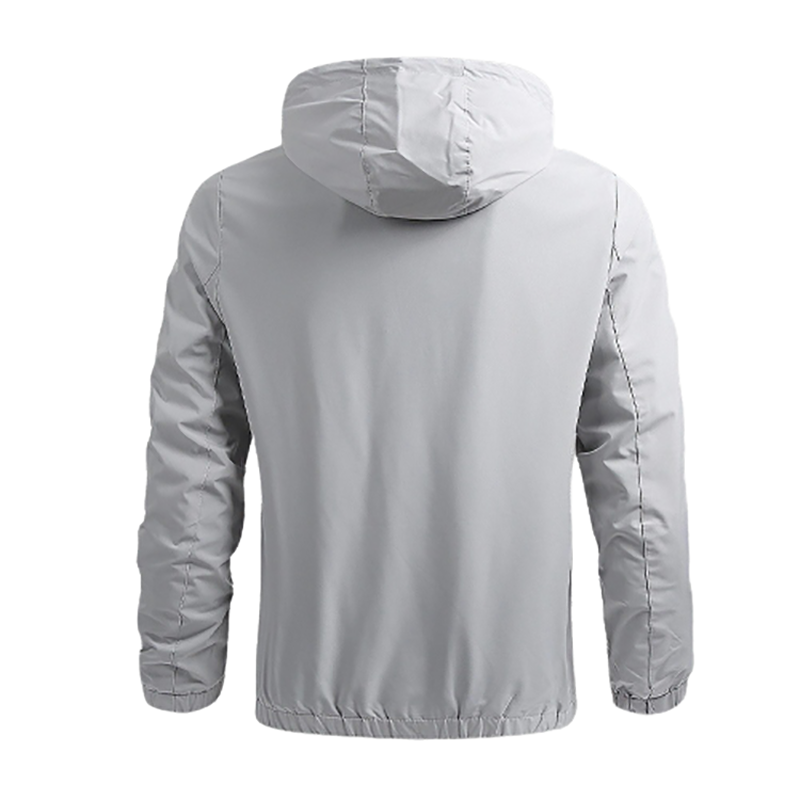 Fashion Male Long Sleeve Zip-up Jacket / Men's Slim Fit Jackets with Hoodie