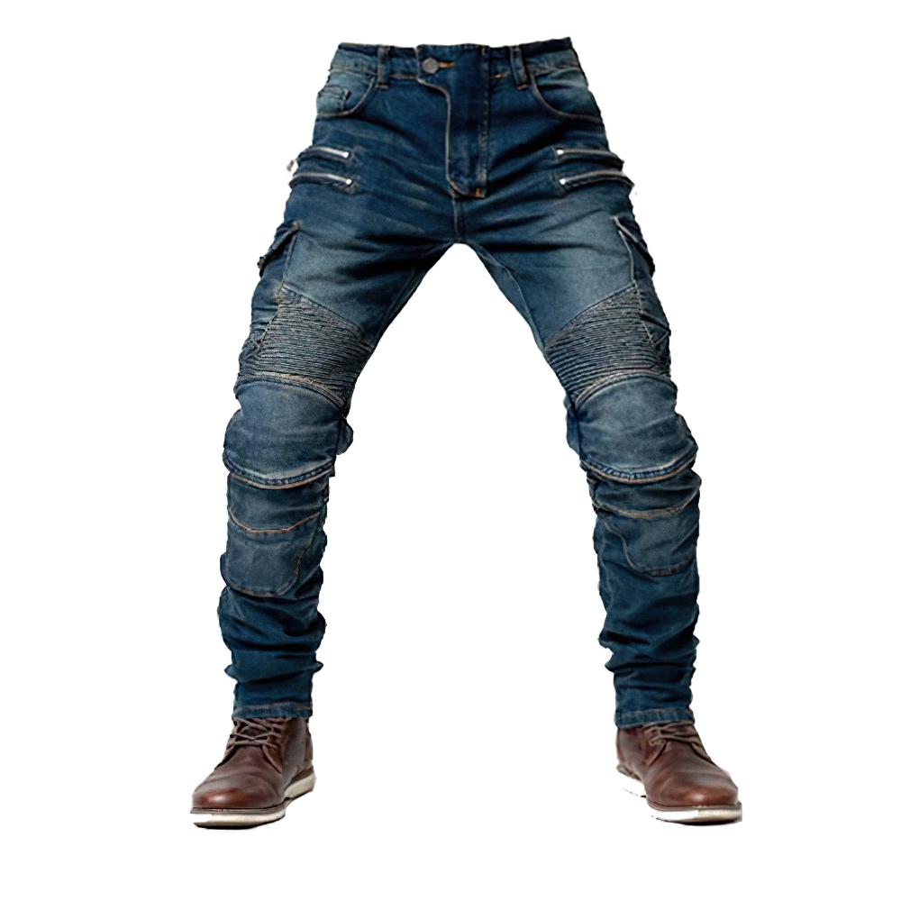 Fashion Male Motorcycle Zipper Pants / Motobiker Trousers / Motocross Pants for Men