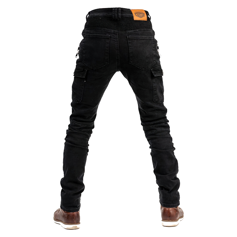 Fashion Male Motorcycle Zipper Pants / Motobiker Trousers / Motocross Pants for Men