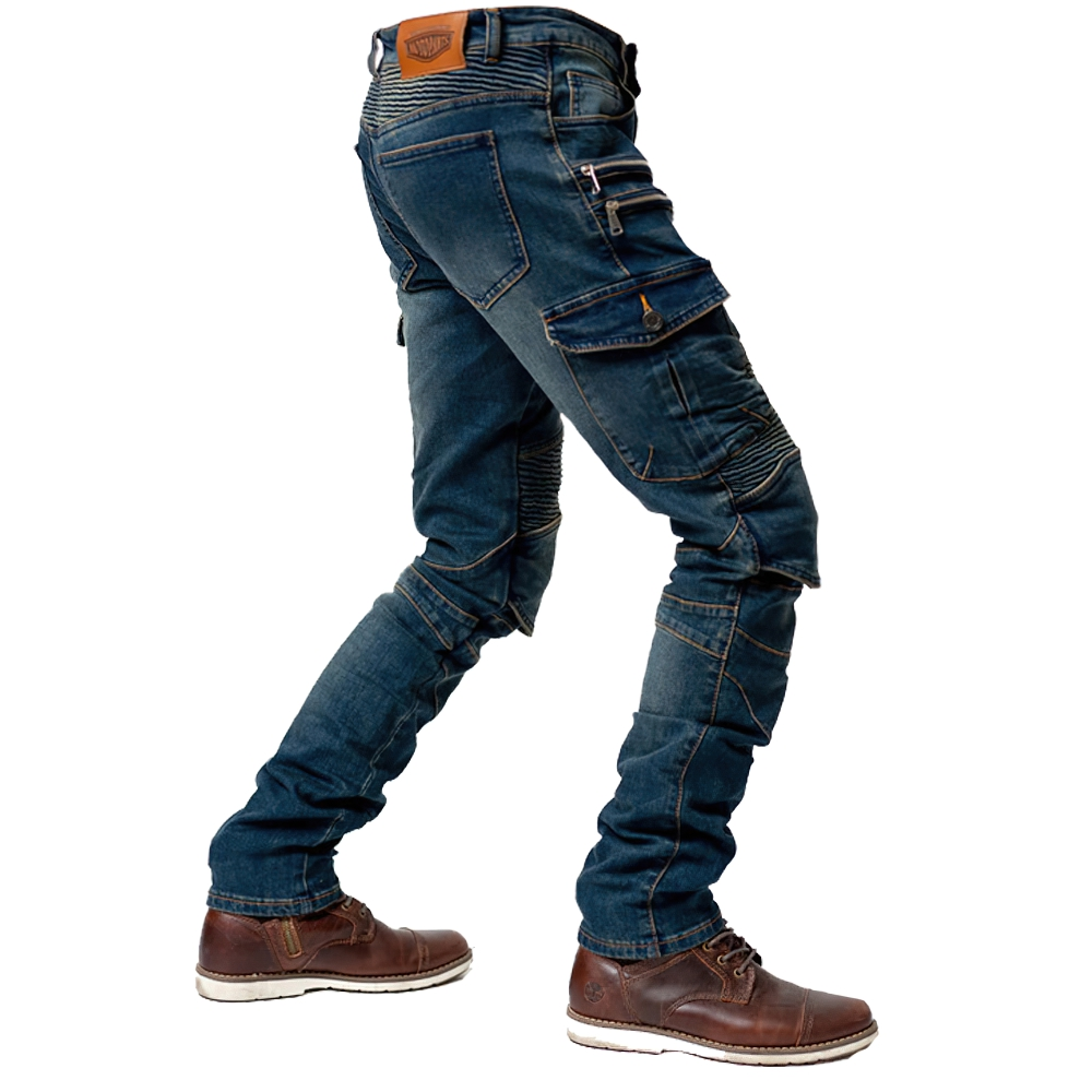 Fashion Male Motorcycle Zipper Pants / Motobiker Trousers / Motocross Pants for Men