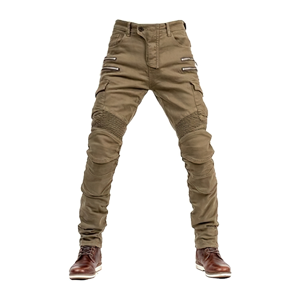 Fashion Male Motorcycle Zipper Pants / Motobiker Trousers / Motocross Pants for Men