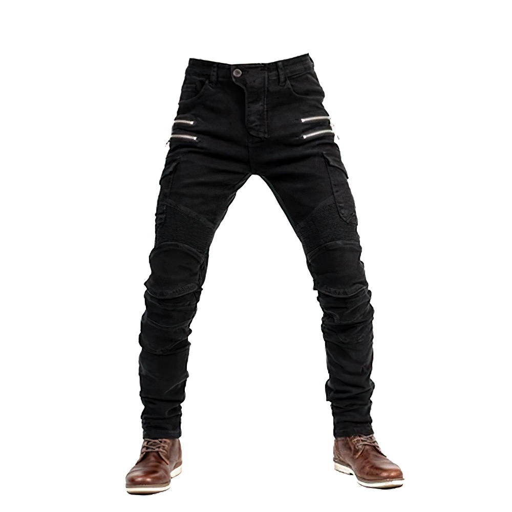 Fashion Male Motorcycle Zipper Pants / Motobiker Trousers / Motocross Pants for Men