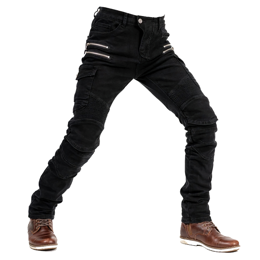 Fashion Male Motorcycle Zipper Pants / Motobiker Trousers / Motocross Pants for Men