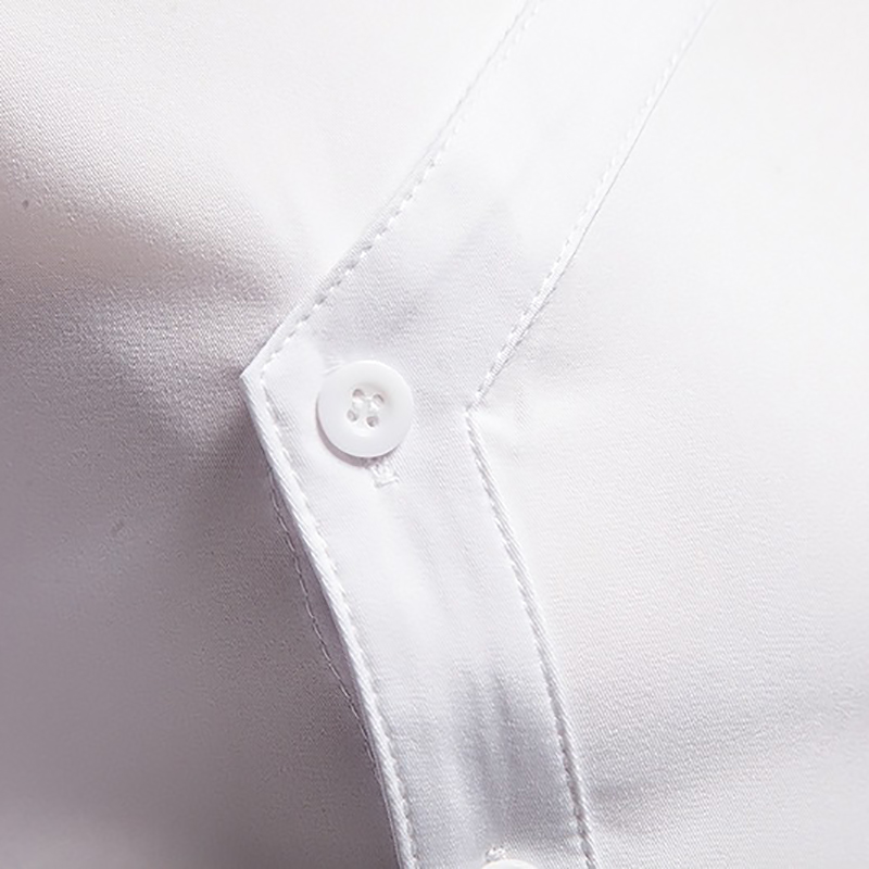 Fashion Men's Embroidered Asymmetric Long-sleeved Shirt / Male Cotton Shirts on Buttons