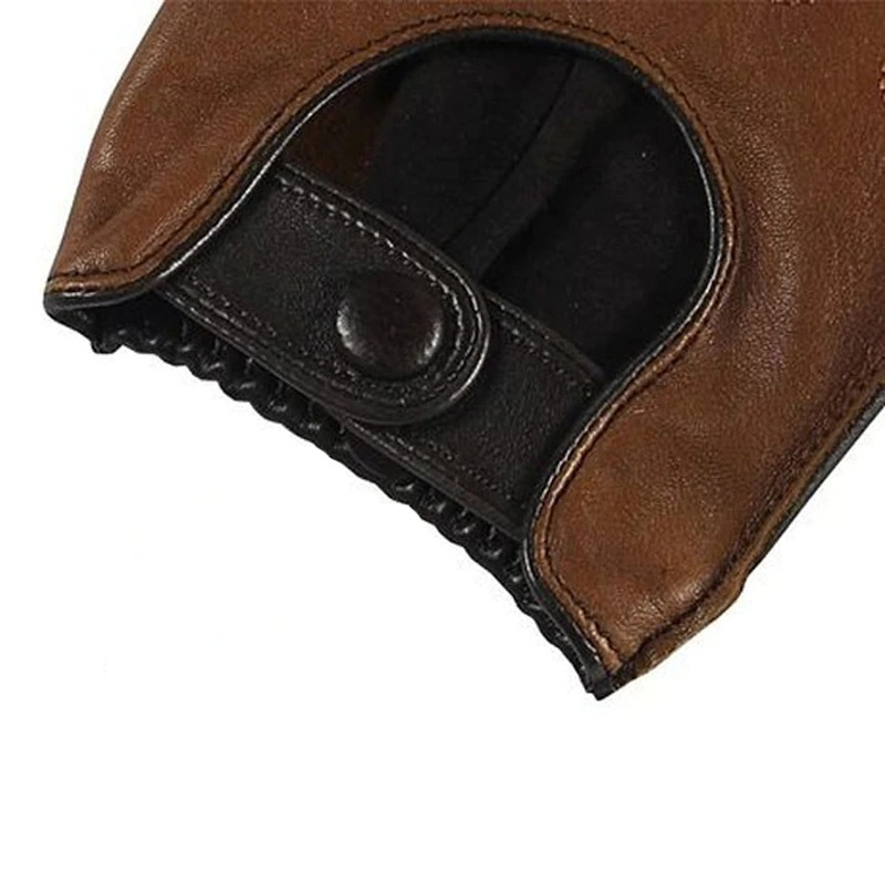 Fashion Men's Genuine Leather Gloves / Casual Male Motorcycle Riding Gloves